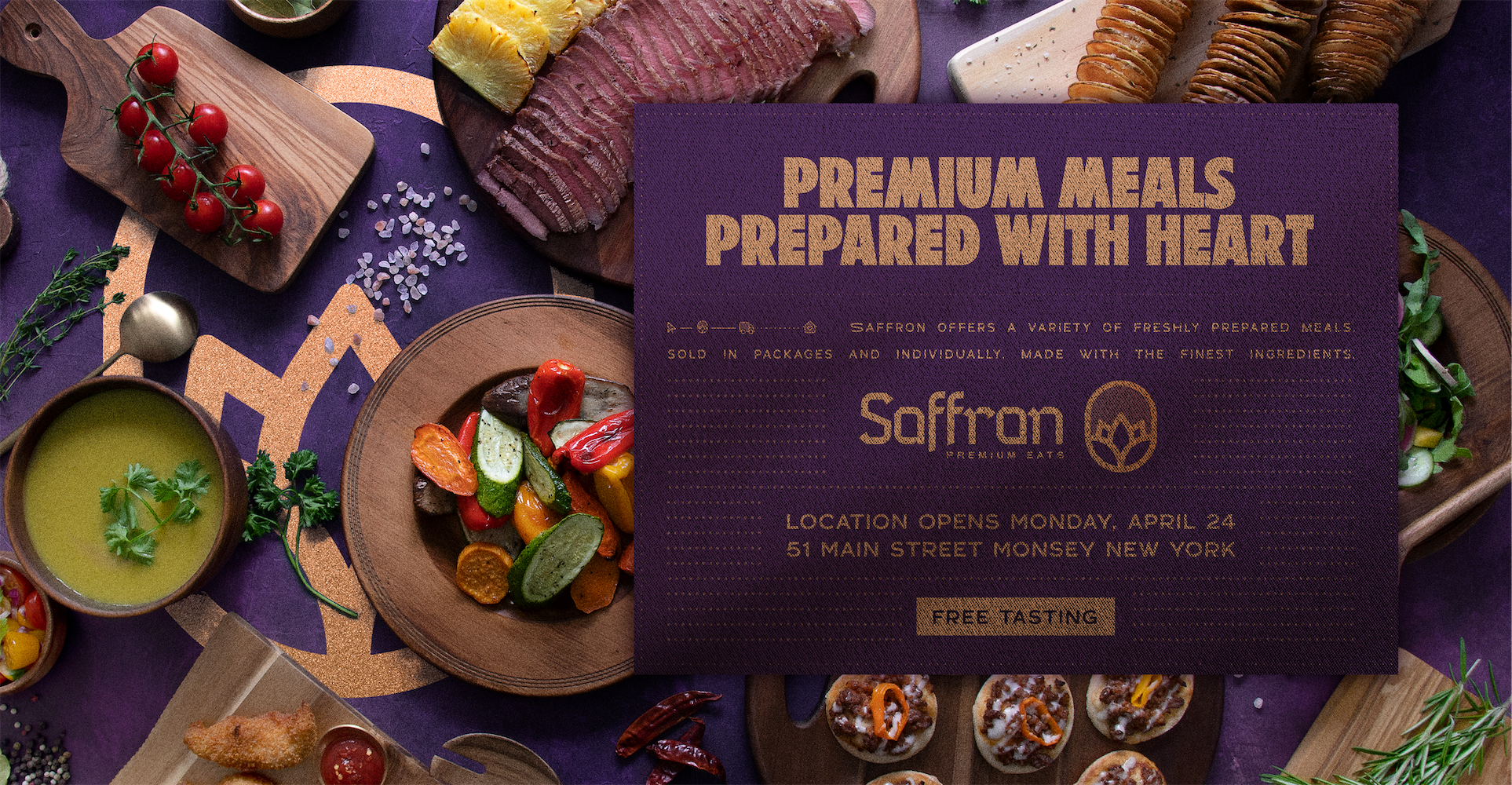 Saffron Premium Eats advertisement